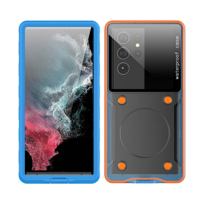 Coque Étanche Smartphone Universelle 6.9" Bleu – PhoneFrance