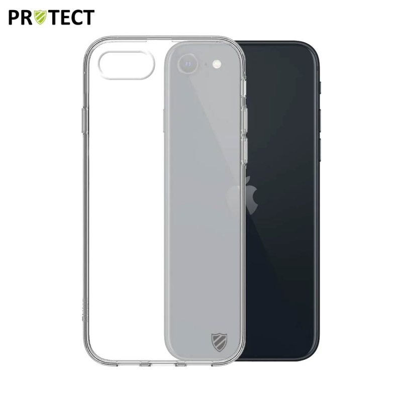 Coque Silicone PROTECT pour Apple iPhone 7/iPhone 8/iPhone SE 2020 (2nd Gen)/iPhone SE 2022 (3e Gen) Transparent