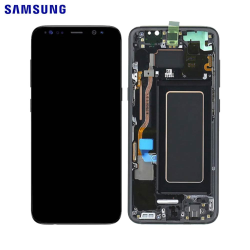 Ecran Tactile Original Samsung Galaxy S8 G950 GH97-20457A GH97-20458A GH97-20473A GH97-20629A Noir Carbone