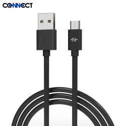 Câble Data USB vers Micro USB CONNECT MC-CMN1 12W (1m) Noir