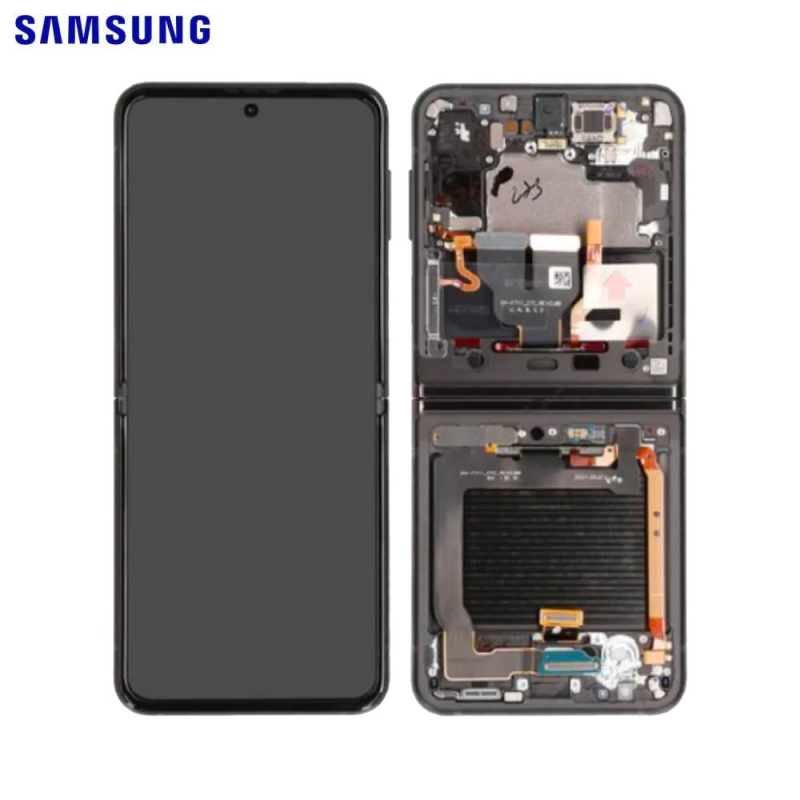 Ecran Tactile Original Samsung Galaxy Z Flip 3 5G F711 GH82-27243A GH82-27244A GH82-27443A Noir