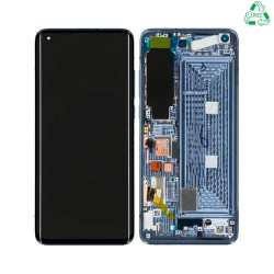 Ecran Tactile Original Pulled avec Châssis (PIEC) Xiaomi Mi 10 Pro Gris Solstice