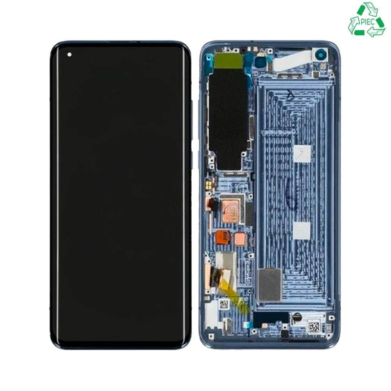 Ecran Tactile Original Pulled avec Châssis (PIEC) Xiaomi Mi 10 Pro Gris Solstice