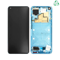 Ecran Tactile Original Refurb avec Châssis (PIEC) Xiaomi Mi 11 5G Bleu Horizon