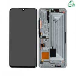 Ecran Tactile Original Pulled avec Châssis (PIEC) Xiaomi Mi Note 10 Lite Blanc
