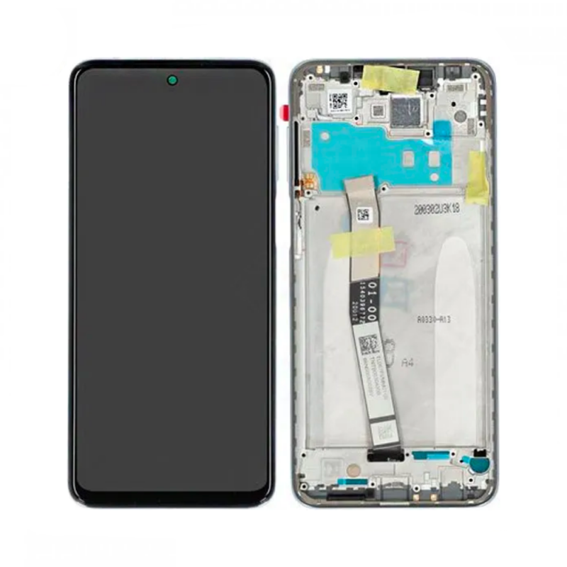 Ecran Tactile OEM avec Châssis Xiaomi Redmi Note 9S Gris Interstellaire