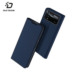 Housse de Protection Skin Pro Dux Ducis pour Xiaomi Poco X4 Pro 5G Bleu